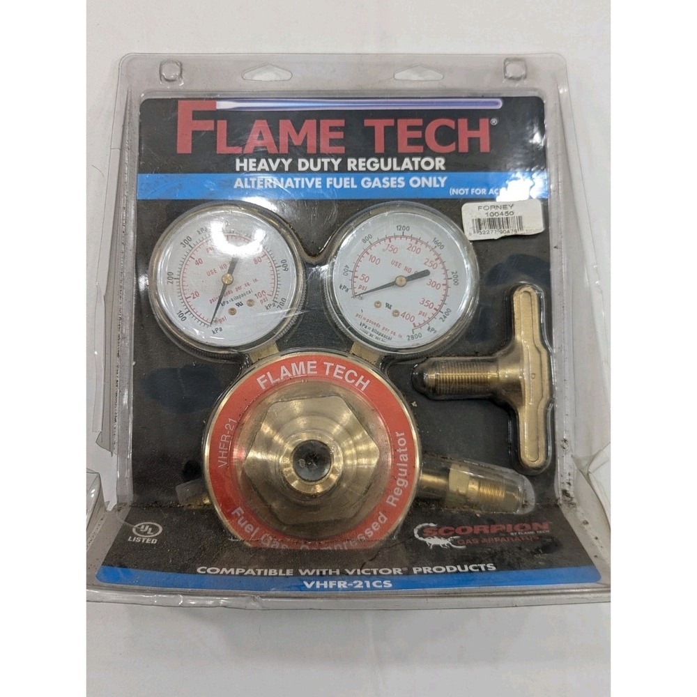 FlameTech VHFR-21CS Heavy Duty Regulator Alternative Fuel Only Forney New Open‎